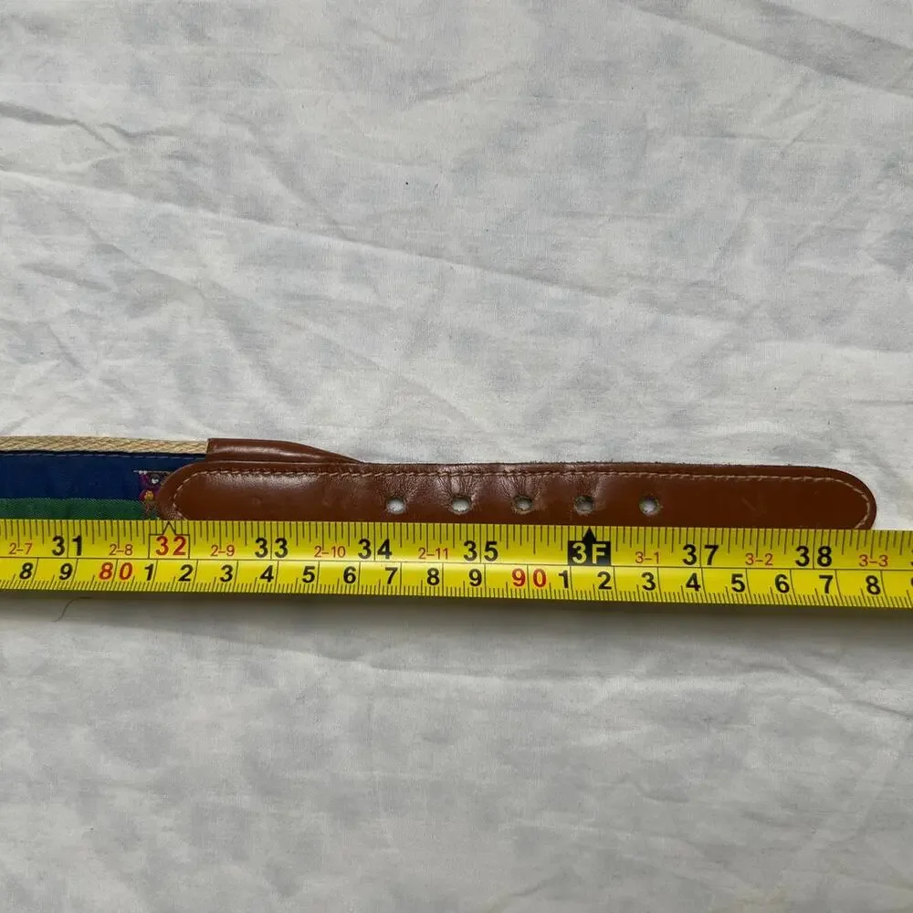 Brooks Brothers Belt Golf Figures Size 36